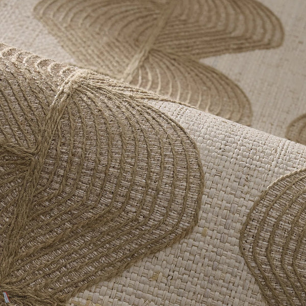 Derry wallpaper in Craie by Pierre Frey detail