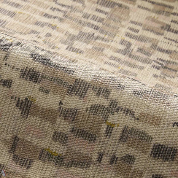 Waterford behang in Naturel van Pierre Frey detail