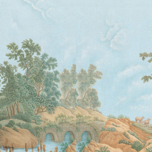Pillement's Italy papel pintado de Iksel — Multicolor, detail