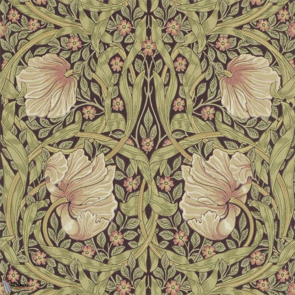 Pimpernel wallpaper in Bullrush/Russet van Morris & Co