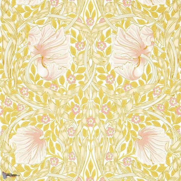 Pimpernel wallpaper in Sunflower Pink van Morris & Co