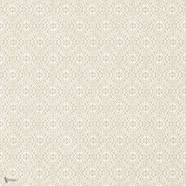 Pinjara Trellis behang in Linen van Sanderson