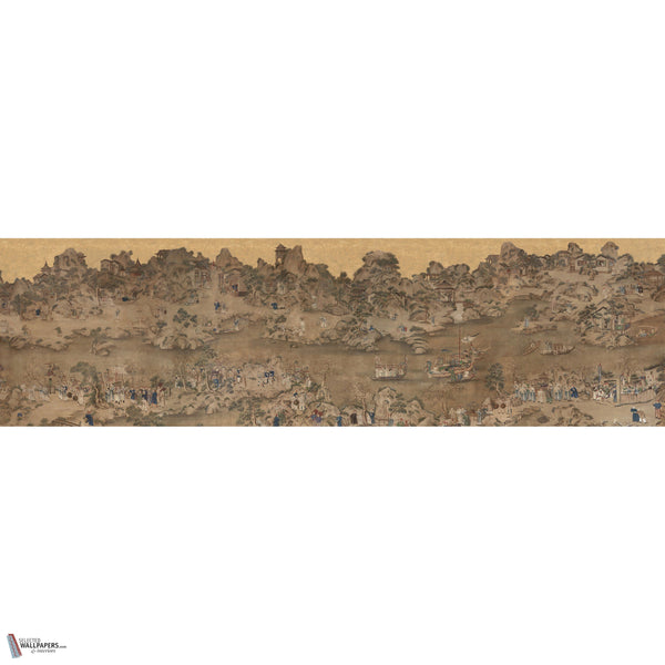 Procession wallpaper in Gouache by Iksel