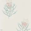 Protea Flower wallpaper in Procelain/Blush van Sanderson