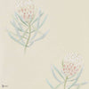 Protea Flower wallpaper in Russet/Green van Sanderson