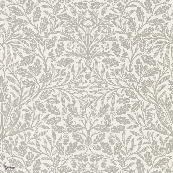 Pure Acorn wallpaper in Ecru/Pewter van Morris & Co