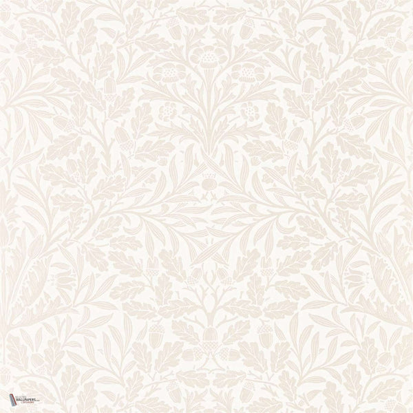 Pure Acorn wallpaper in Ivory/Pearl van Morris & Co