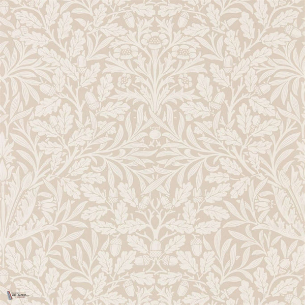Pure Acorn wallpaper in Linen/Ecru van Morris & Co