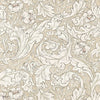 Pure Bachelors Button wallpaper in Linen/Coral van Morris & Co