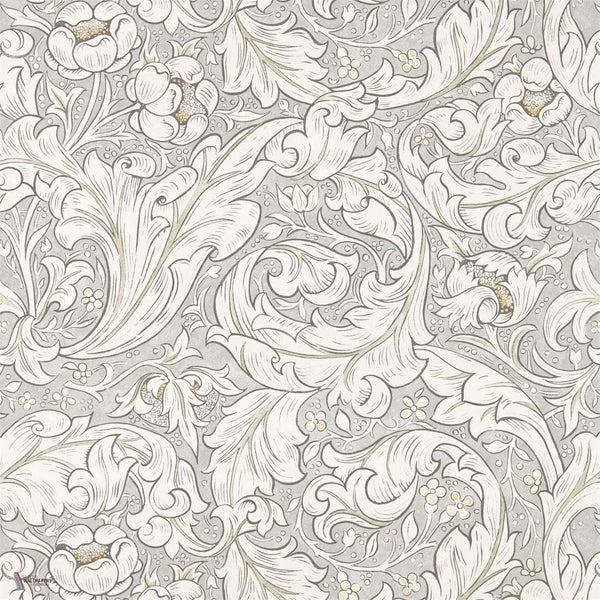 Pure Bachelors Button wallpaper in Stone/Linen van Morris & Co