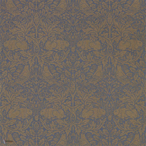 Pure Brer Rabbit wallpaper in Ink/Gold van Morris & Co