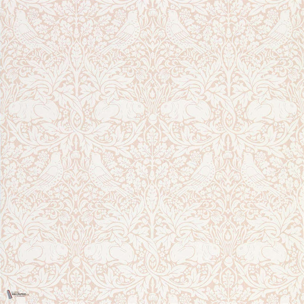 Pure Brer Rabbit wallpaper in Sea Pink van Morris & Co