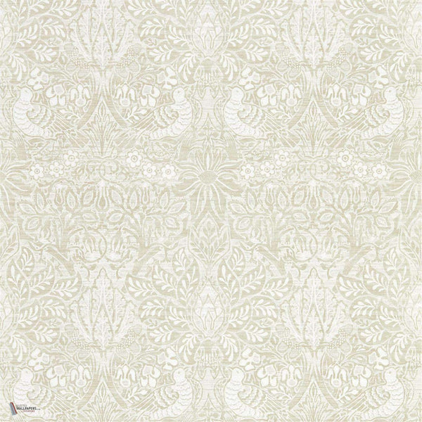 Pure Dove & Rose wallpaper in White Clover van Morris & Co
