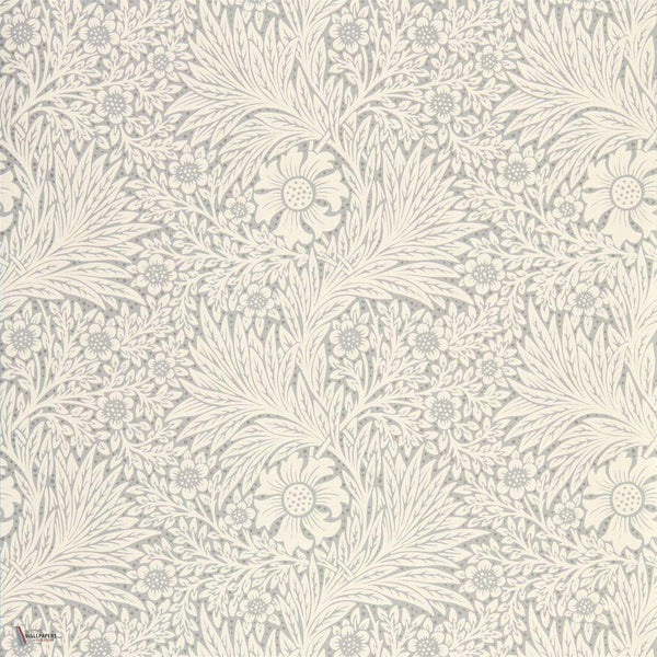 Pure Marigold behang in Cloud Grey van Morris & Co