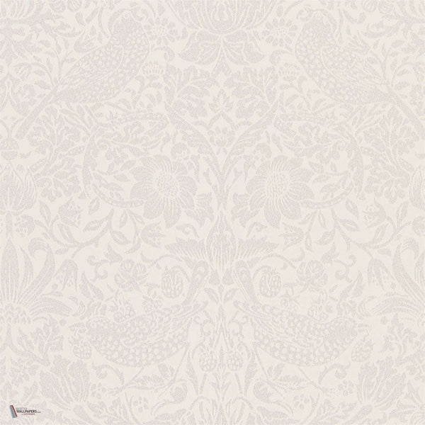 Pure Strawberry Thief behang in Oyster/Chalk van Morris & Co