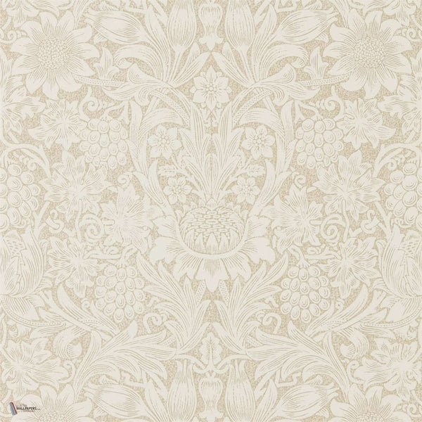 Pure Sunflower wallpaper in Parchement/Gold van Morris & Co