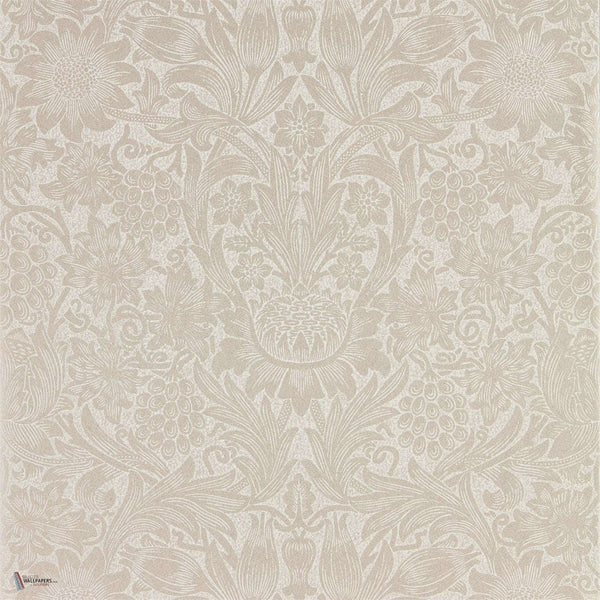 Pure Sunflower wallpaper in Pearl/Ivory van Morris & Co