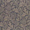 Pure Thistle behang in Black Ink van Morris & Co