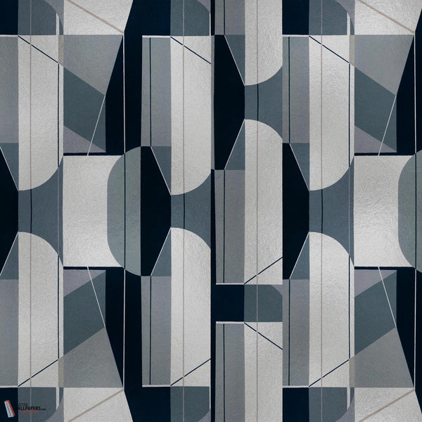 Pythagoras behang-Coordonne-Extra silver-Metallics-M2-Selected Wallpapers-Interiors