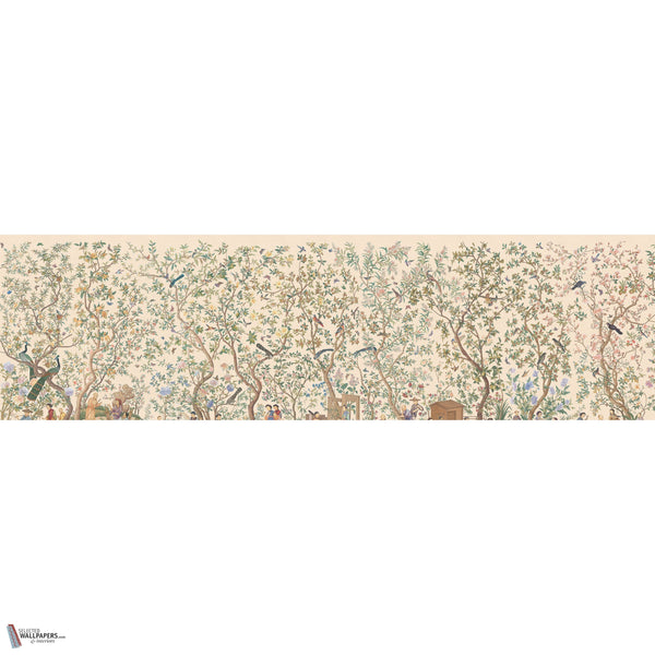 Qianlong Garden behang in Blush van Iksel