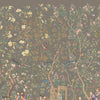 Qianlong Garden behang van Iksel — Charcoal Taupe, detail