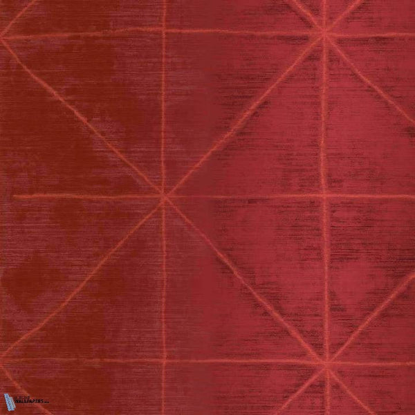 Quantum behang in Red van Texam