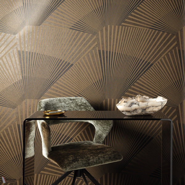 Raggiera wallpaper sfeerbeeld in Bronze by Masureel