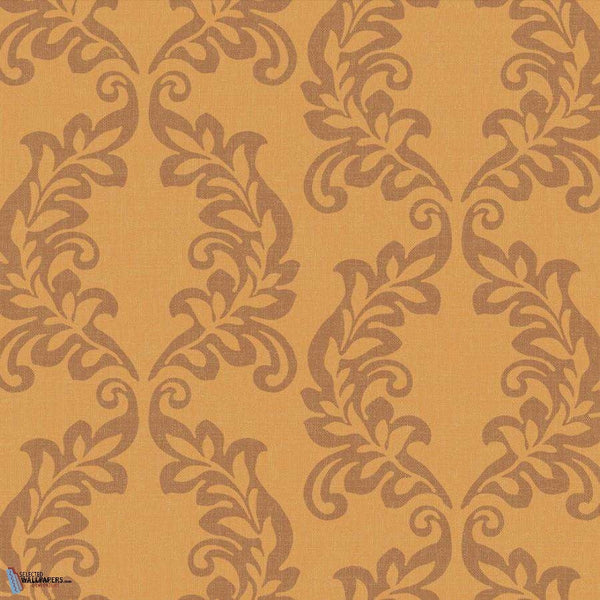Reef Damask behang in Golden Coin van Texam