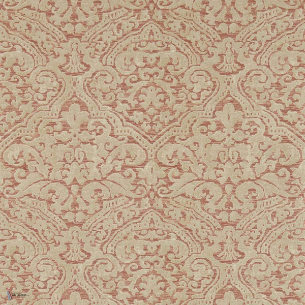Renaissance Damask wallpaper in Russet van Zoffany