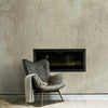 The Pebbel wallpaper in Lime by Daisy James — interior