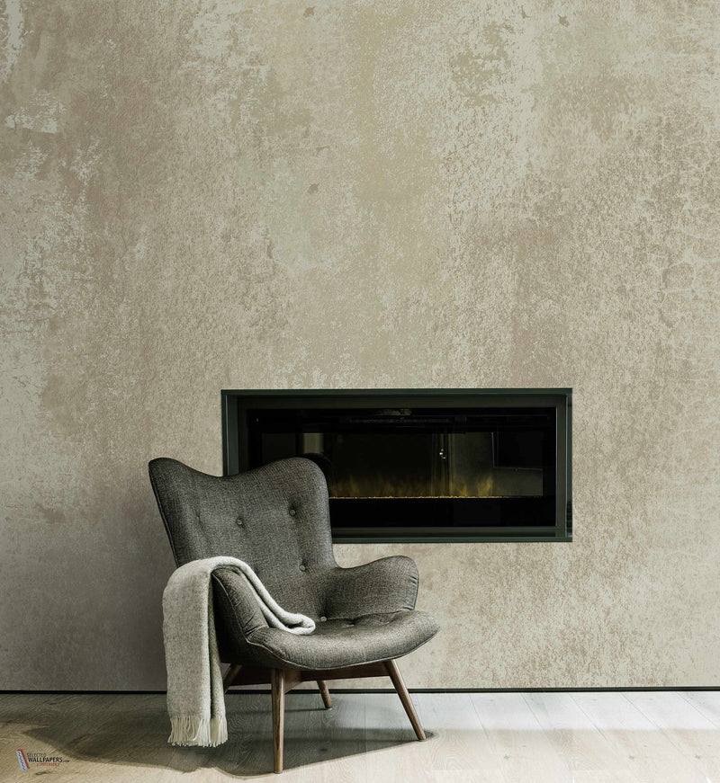 The Pebbel behang in Lime van Daisy James — interieur