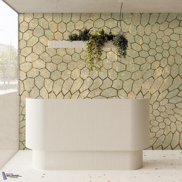 The Lime and Gold wallpaper-Daisy James-Selected Wallpapers & Interiors