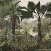 The Lagoon NO2 behang-behang-Daisy James-Yellow-Vinyl-M2-Selected Wallpapers & Interiors