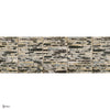 The Scraps wallpaper in Beige van Daisy James — volledig ontwerp