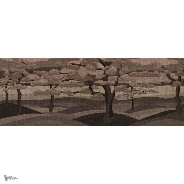 The Ilex wallpaper in Brown van Daisy James — volledig ontwerp