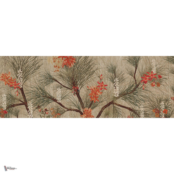 The Hilo wallpaper in Beige van Daisy James — volledig ontwerp