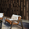 The Roots wallpaper in Brown van Daisy James — interieur