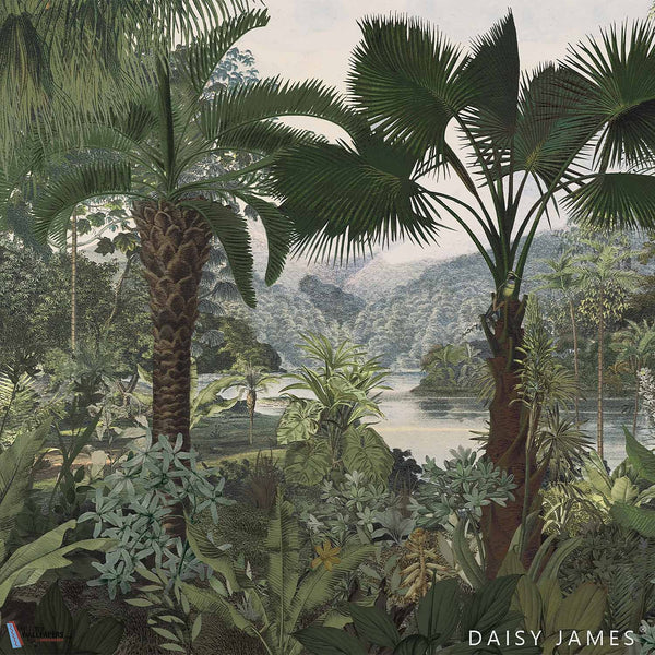The Lagoon NO1 behang-behang-Daisy James-Original-Vinyl-M2-Selected Wallpapers & Interiors