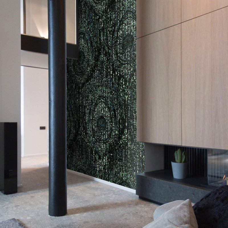 The Pip papier peint en Blue Green de Daisy James — intérieur