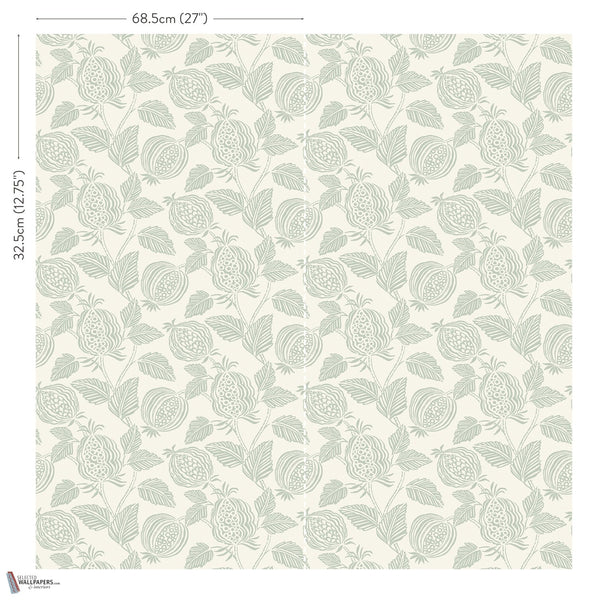 Averly Eau De Nil Romo Papel Pintado sfeerbeeld