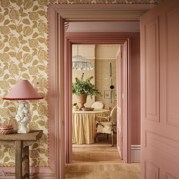 Averly Ochre Romo Papel Pintado sfeerbeeld