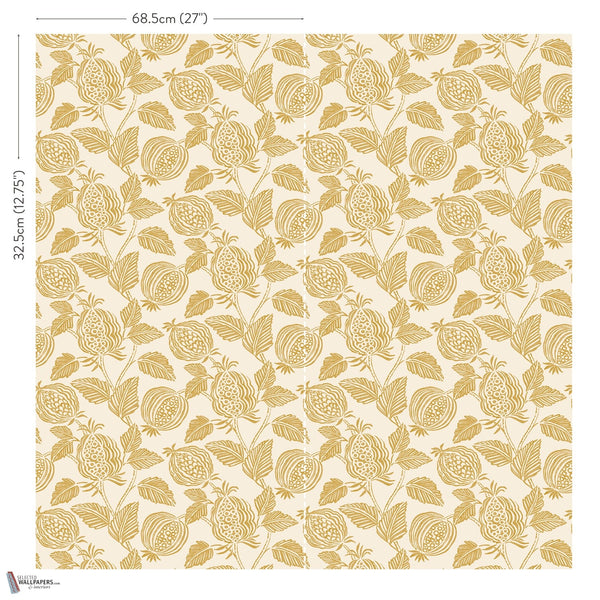Averly Ochre Romo Papel Pintado sfeerbeeld