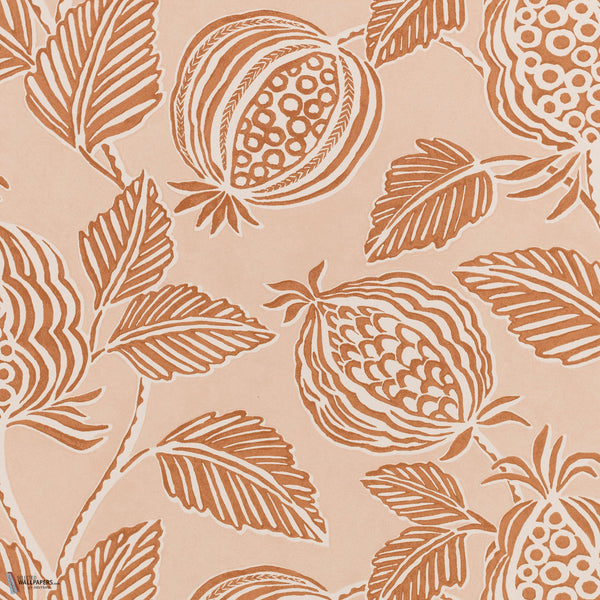 Averly Pigment papel pintado en Tuscan Pink de Romo