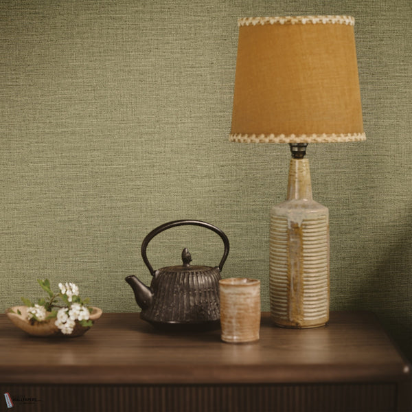 Nysa Linen Tarragon Romo Papel Pintado sfeerbeeld