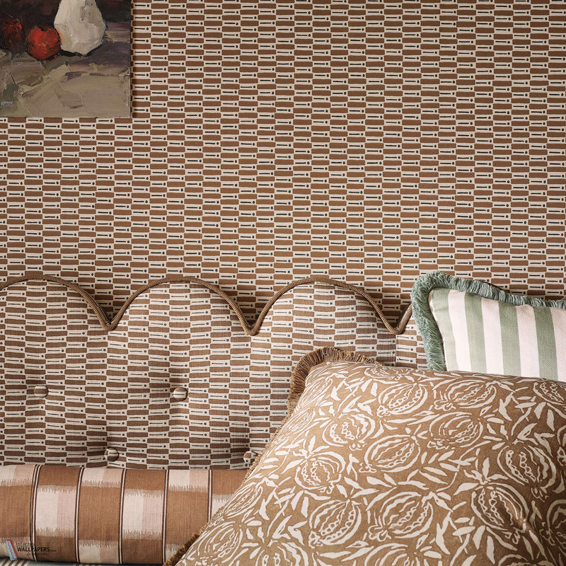 Odara Copper Romo papel pintado interior