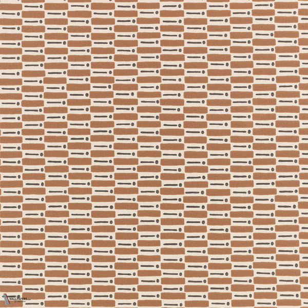 Odara papel pintado en Copper de Romo