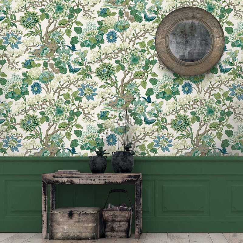 Magnolia wallpaper roomshot