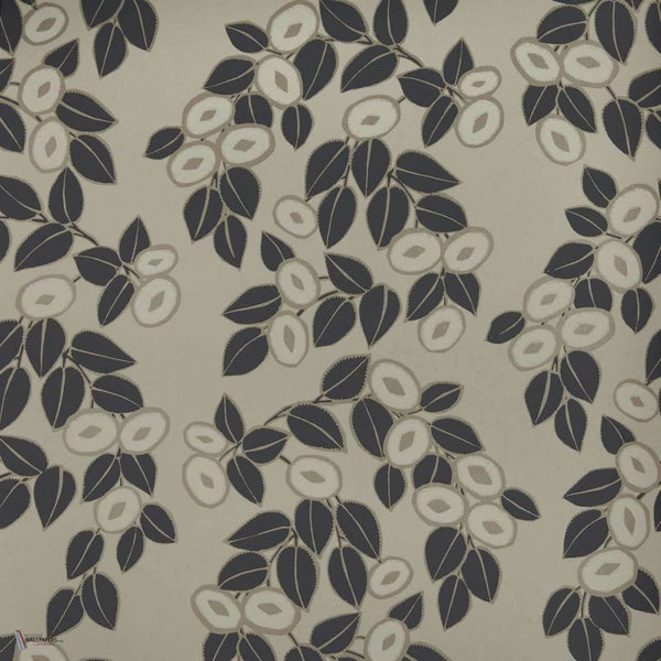 Rosetta Tapete in Jet van 1838 wallcoverings