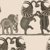Safari Dance behang in Linen & Charcoal van Cole & Son