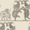 Safari Dance behang in Parchment & Soot van Cole & Son
